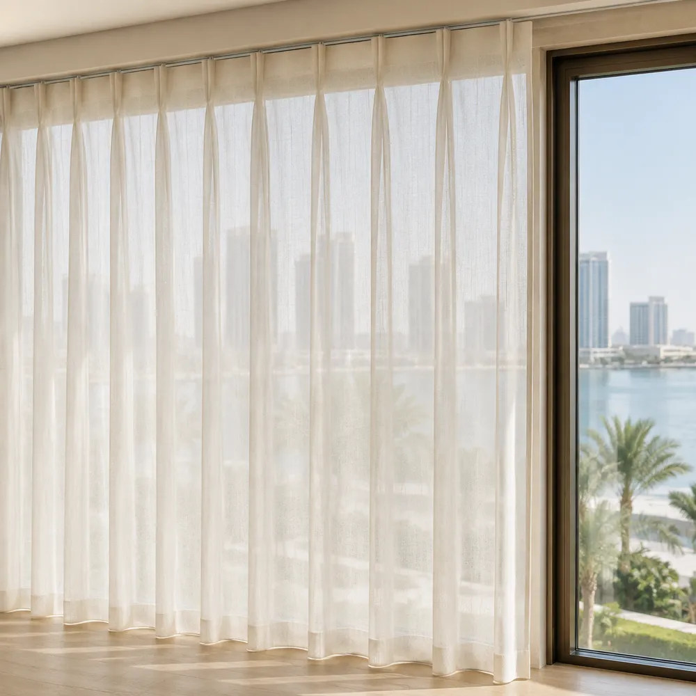 Sheer Pleated Curtains