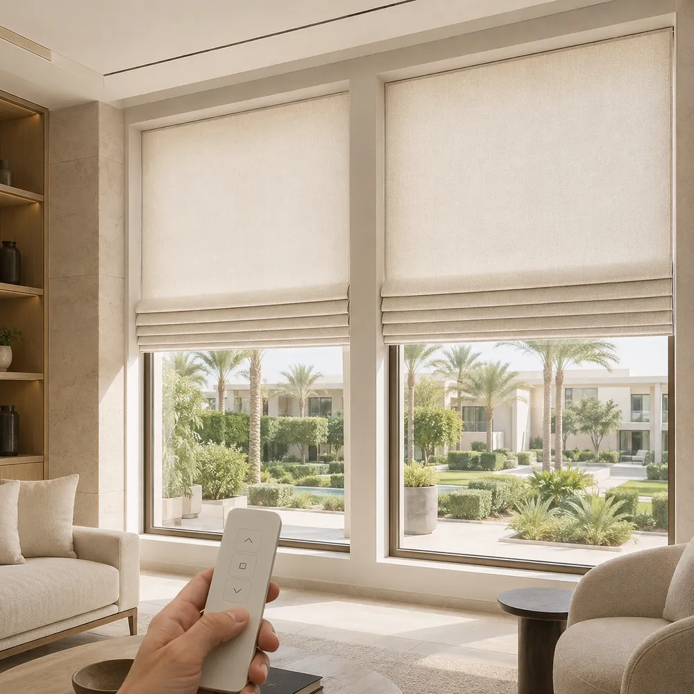 Motorised Roman Blinds